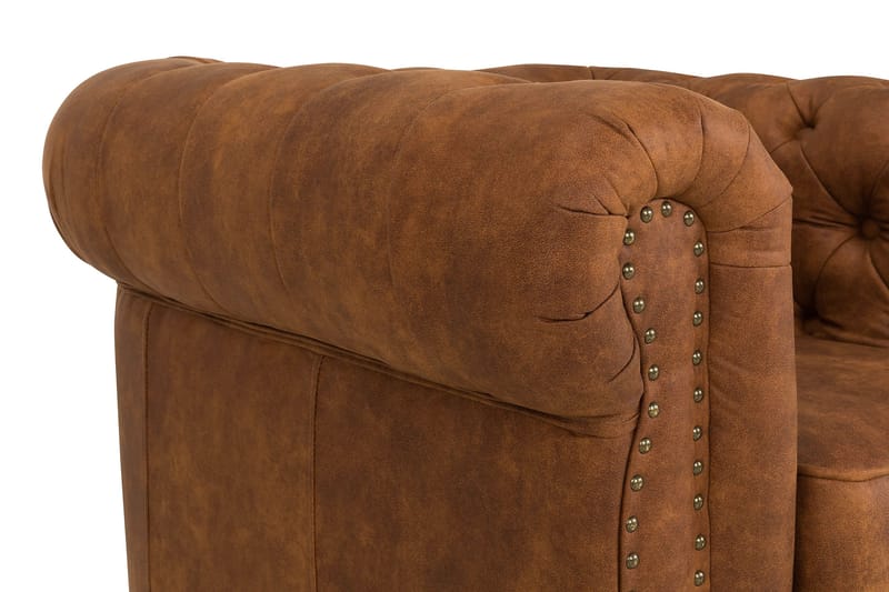 CHESTERFIELD LUX Fåtölj Vintage Cognac - Chesterfield fåtölj - Skinnfåtölj