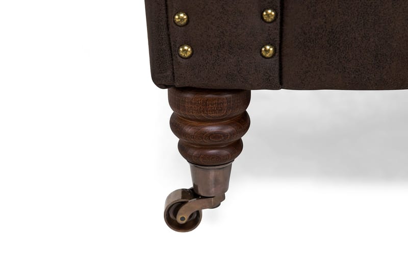 CHESTERFIELD LUX Fåtölj Vintage Mörkbrun - Möbler - Vardagsrum - Fåtöljer - Chesterfield fåtölj