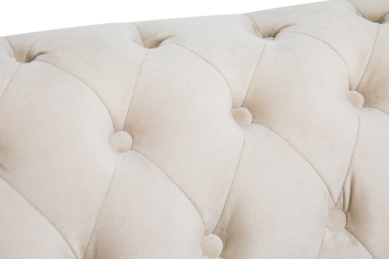 CHESTERFIELD LUX Sammetsfåtölj Beige - Möbler - Vardagsrum - Fåtöljer - Chesterfield fåtölj
