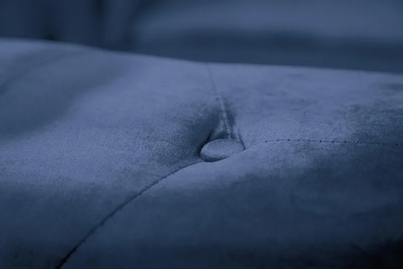 Chesterfield Lyx Stor skön djup sammetsfåtölj - Fåtölj till vardagsrum - Blå Sammet - Möbler - Vardagsrum - Fåtöljer - Chesterfield fåtölj