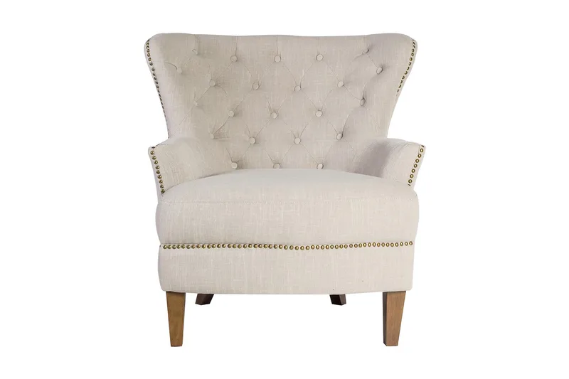 Fåtölj Holmes 79x85xh98 cm Beige - Möbler - Vardagsrum - Fåtöljer - Chesterfield fåtölj