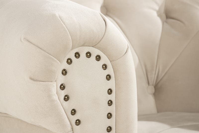 MOSLANDER Fåtölj Beige - Möbler - Vardagsrum - Fåtöljer - Chesterfield fåtölj