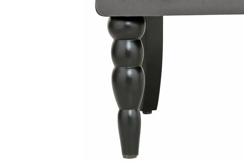 Naoki Sammetsfåtölj - Grå - Möbler - Vardagsrum - Fåtöljer - Chesterfield fåtölj