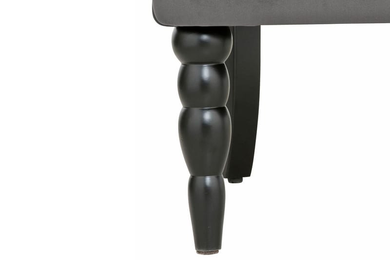 Naoki Sammetsfåtölj - Grå - Möbler - Vardagsrum - Fåtöljer - Chesterfield fåtölj