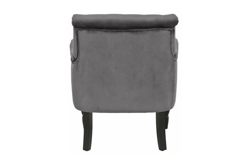 Naoki Sammetsfåtölj - Grå - Möbler - Vardagsrum - Fåtöljer - Chesterfield fåtölj