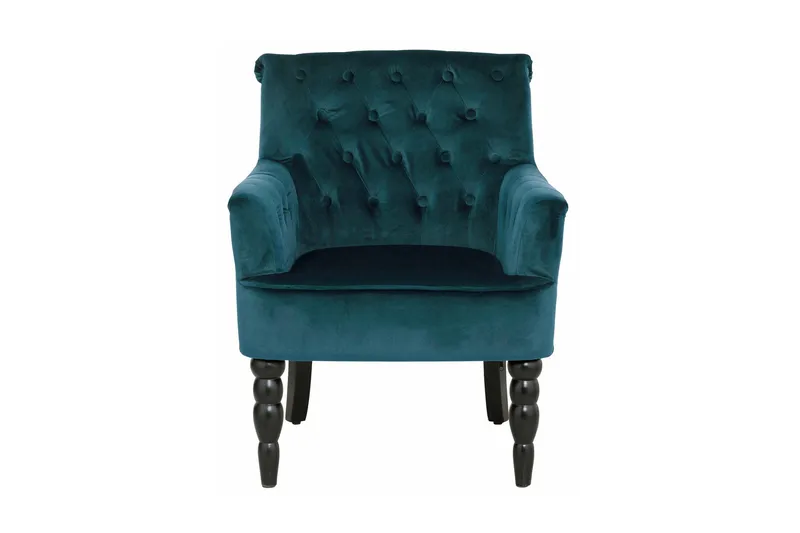 Naoki Sammetsfåtölj - Grön - Möbler - Vardagsrum - Fåtöljer - Chesterfield fåtölj