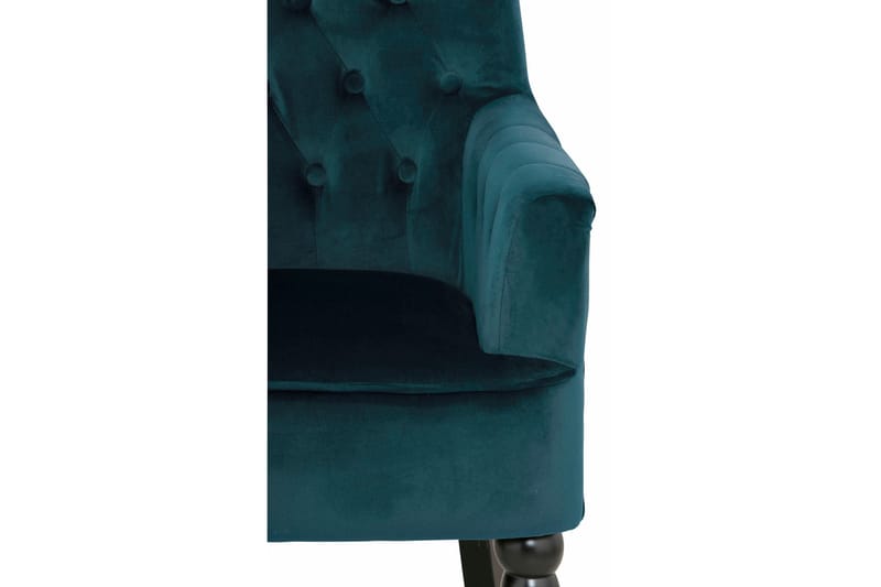 TEAL Sammetsfåtölj Grön - Möbler - Vardagsrum - Fåtöljer - Chesterfield fåtölj