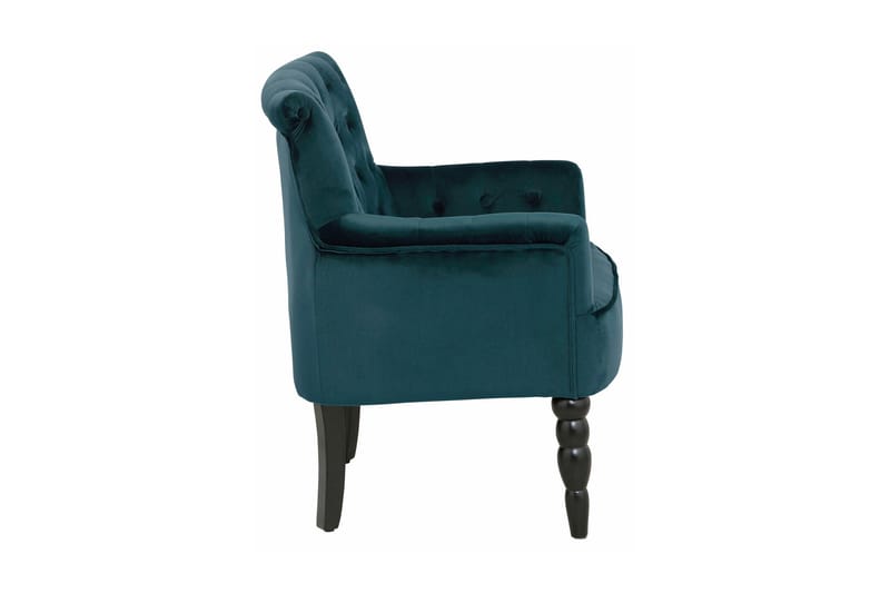TEAL Sammetsfåtölj Grön - Möbler - Vardagsrum - Fåtöljer - Chesterfield fåtölj