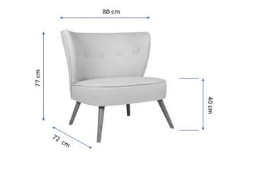 Clivocast Fåtölj med Armstöd - Beige - Möbler - Vardagsrum - Fåtöljer - Fåtölj utan armstöd