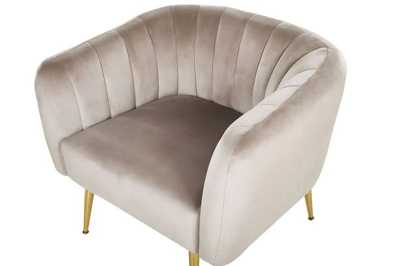 Amania Fåtölj - Sammet/Grå - Möbler - Vardagsrum - Fåtöljer