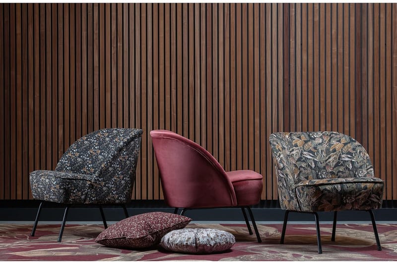 Bastien Fåtölj - Sammet/Svart - Möbler - Vardagsrum - Fåtöljer - Clubfåtöljer