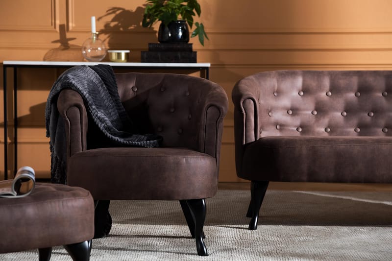 DANA SISS Clubfåtölj Vintage Brun - Möbler - Vardagsrum - Fåtöljer - Clubfåtöljer
