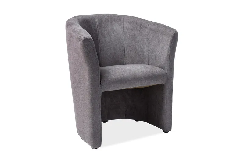 Jermuk Clubfåtölj - Grå/Bokträ - Möbler - Vardagsrum - Fåtöljer - Clubfåtöljer