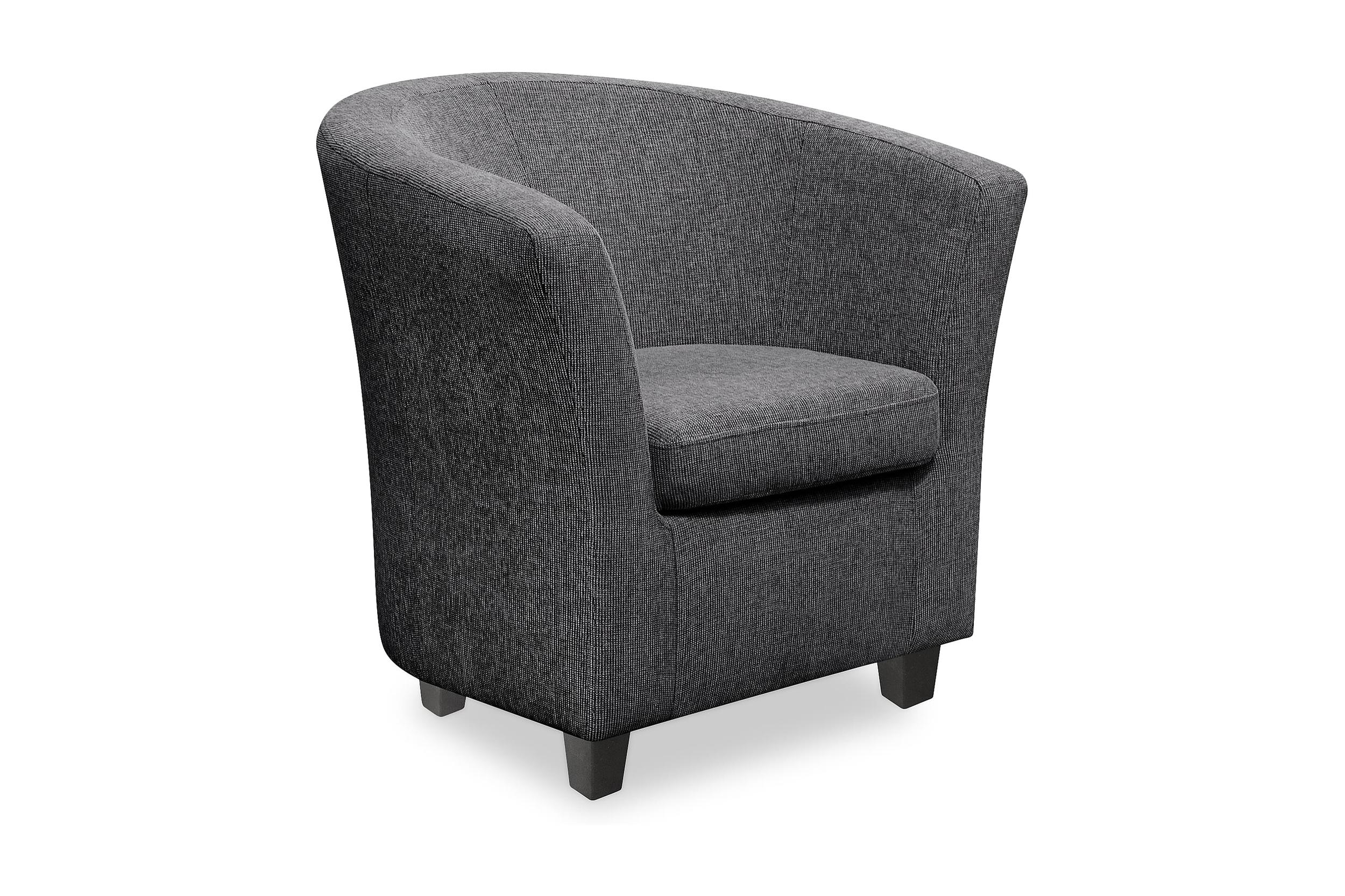 leroy clubfåtölj grå -