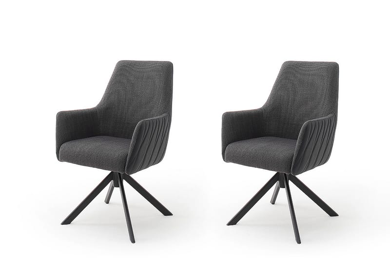 MIACHA Karmstol 2-pack Antracit - Möbler - Vardagsrum - Fåtöljer - Clubfåtöljer