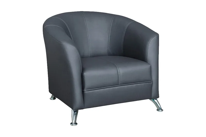 Olier Fåtölj 86x77x68 cm, Svart/Grå