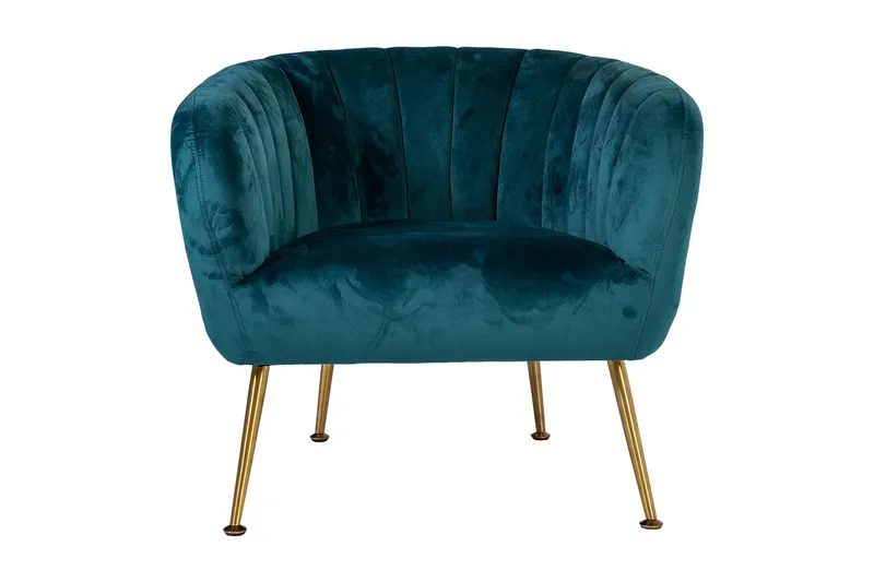 Tucker Karmstol - Grön/Sammet - Möbler - Vardagsrum - Fåtöljer - Clubfåtöljer