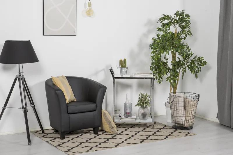 Vegas Clubfåtölj Konstläder - Svart - Möbler - Vardagsrum - Fåtöljer - Clubfåtöljer