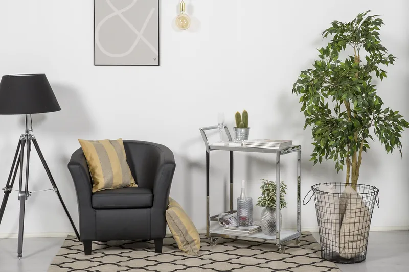 Vegas Clubfåtölj Konstläder - Svart - Möbler - Vardagsrum - Fåtöljer - Clubfåtöljer