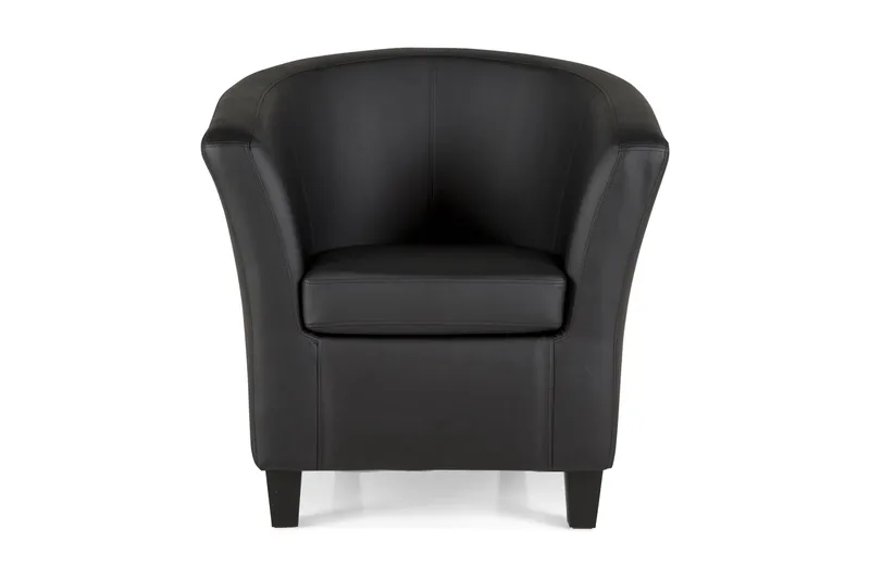 Vegas Clubfåtölj Konstläder - Svart - Möbler - Vardagsrum - Fåtöljer - Clubfåtöljer