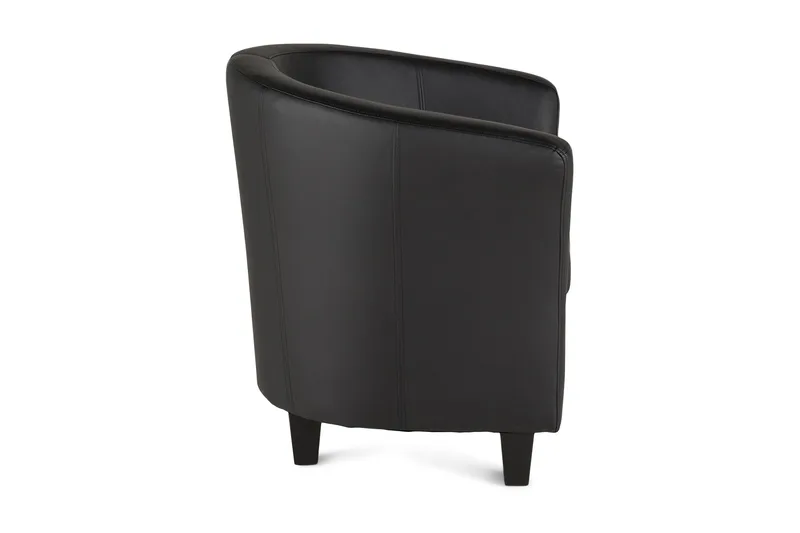 Vegas Clubfåtölj Konstläder - Svart - Möbler - Vardagsrum - Fåtöljer - Clubfåtöljer