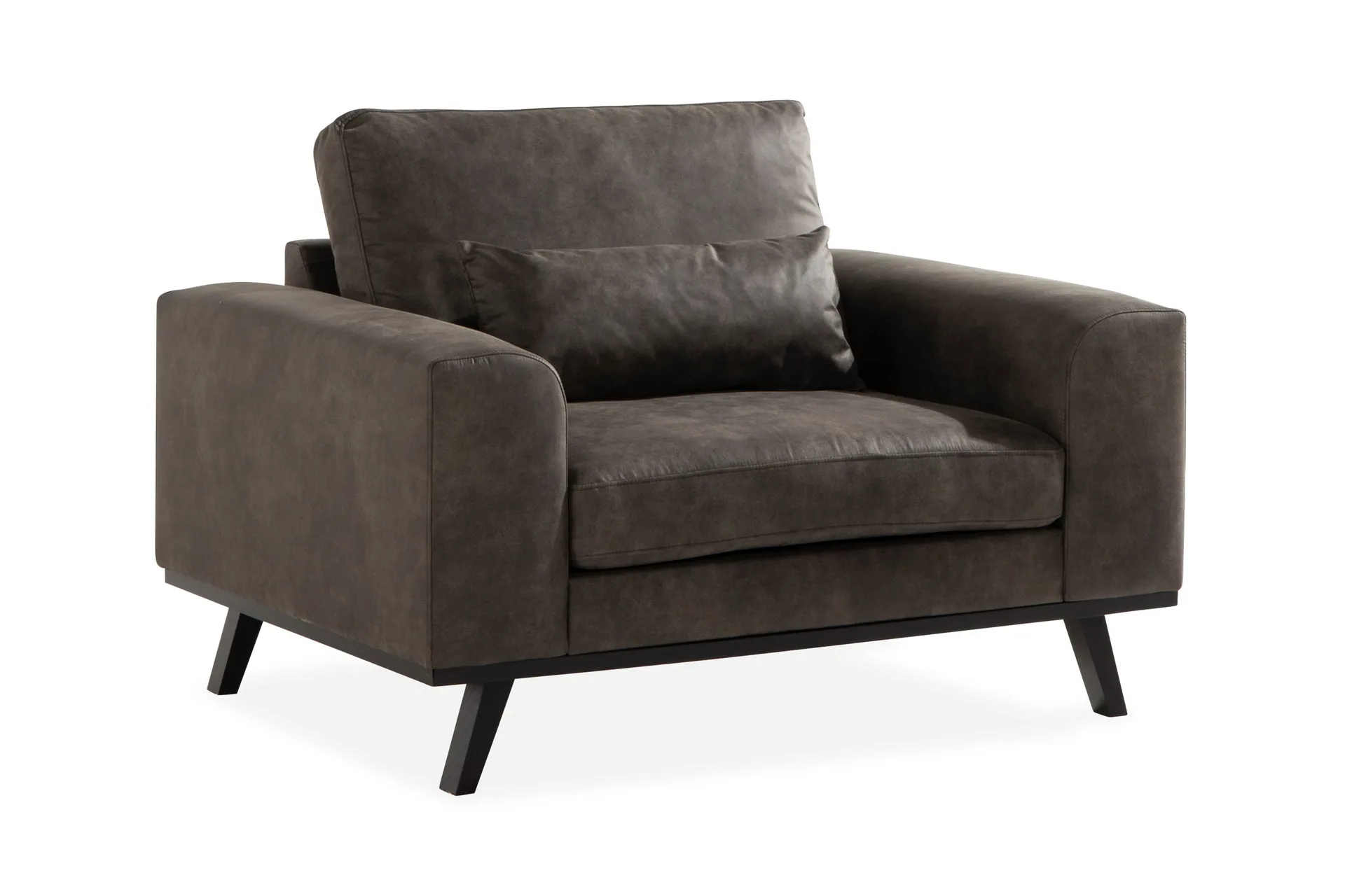 copenhagen fåtölj konstläder - mörkgrå