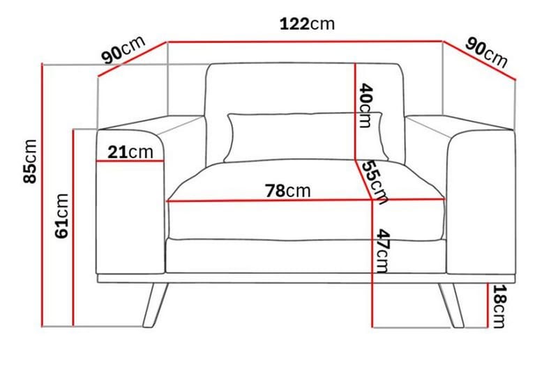 Copenhagen Fåtölj - Krämvit - Möbler - Vardagsrum - Fåtöljer