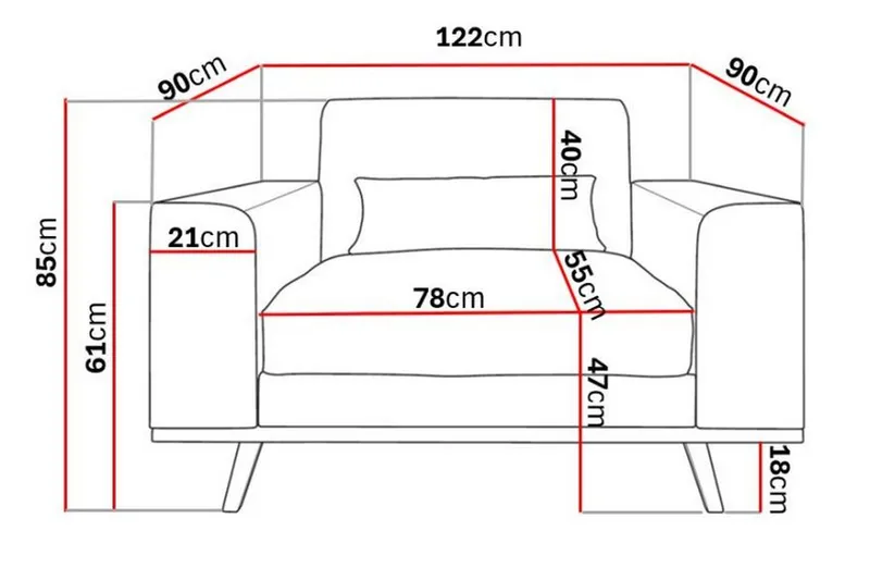 Copenhagen Fåtölj - Ljusgrå - Möbler - Vardagsrum - Fåtöljer
