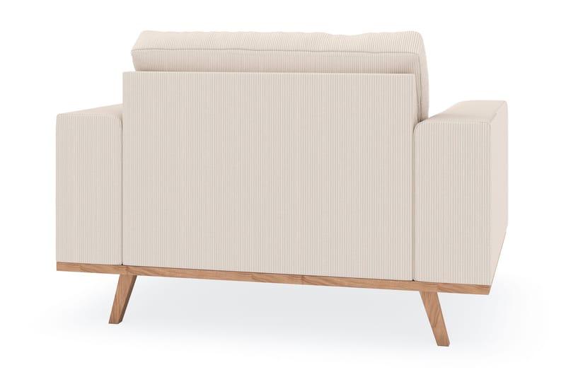 Copenhagen Fåtölj med fotpall - Ljusbeige - Möbler - Vardagsrum - Fåtöljer - Fåtölj med fotpall