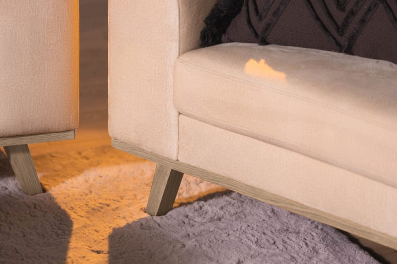 Copenhagen Fåtölj Sammet - Beige - Möbler - Vardagsrum - Fåtöljer - Sammetsfåtölj
