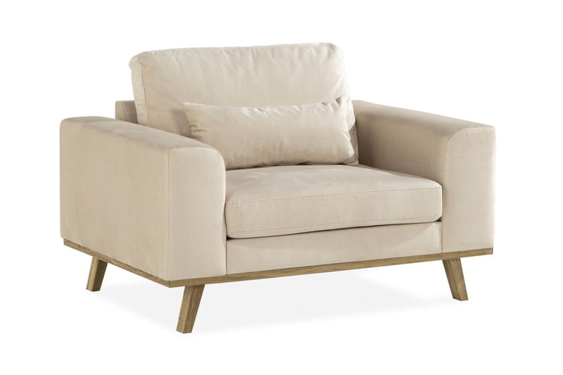 Copenhagen Fåtölj Sammet - Beige - Möbler - Vardagsrum - Fåtöljer - Sammetsfåtölj