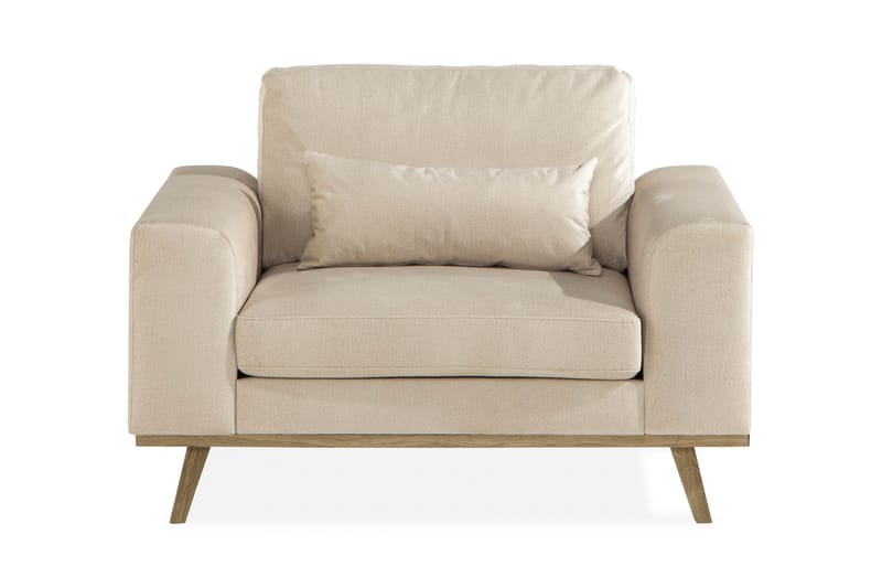 Copenhagen Fåtölj Sammet - Beige - Möbler - Vardagsrum - Fåtöljer - Sammetsfåtölj