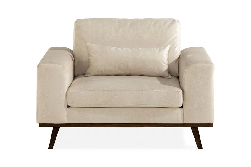 Copenhagen Fåtölj Sammet - Beige - Möbler - Vardagsrum - Fåtöljer - Sammetsfåtölj