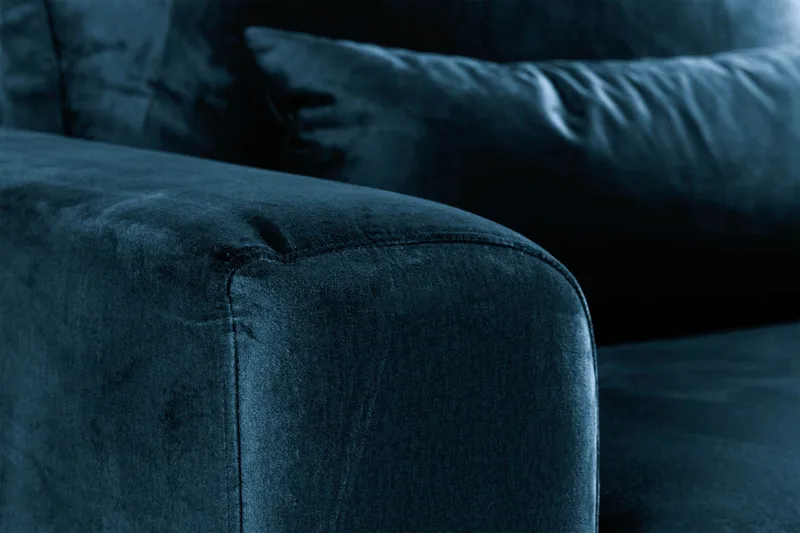 Copenhagen Sammetsfåtölj - Blå - Möbler - Vardagsrum - Fåtöljer - Sammetsfåtölj