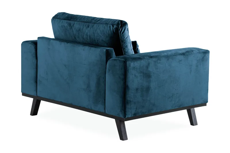 Copenhagen Sammetsfåtölj - Blå - Möbler - Vardagsrum - Fåtöljer - Sammetsfåtölj