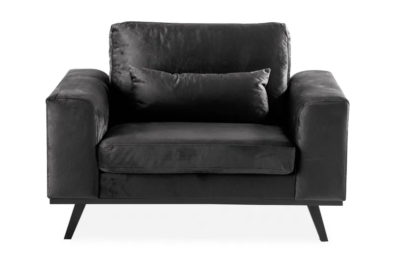 Copenhagen Sammetsfåtölj - Grå - Möbler - Vardagsrum - Fåtöljer - Sammetsfåtölj