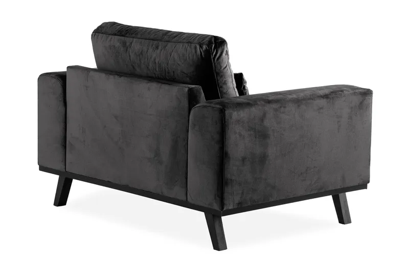 Copenhagen Sammetsfåtölj - Grå - Möbler - Vardagsrum - Fåtöljer - Sammetsfåtölj