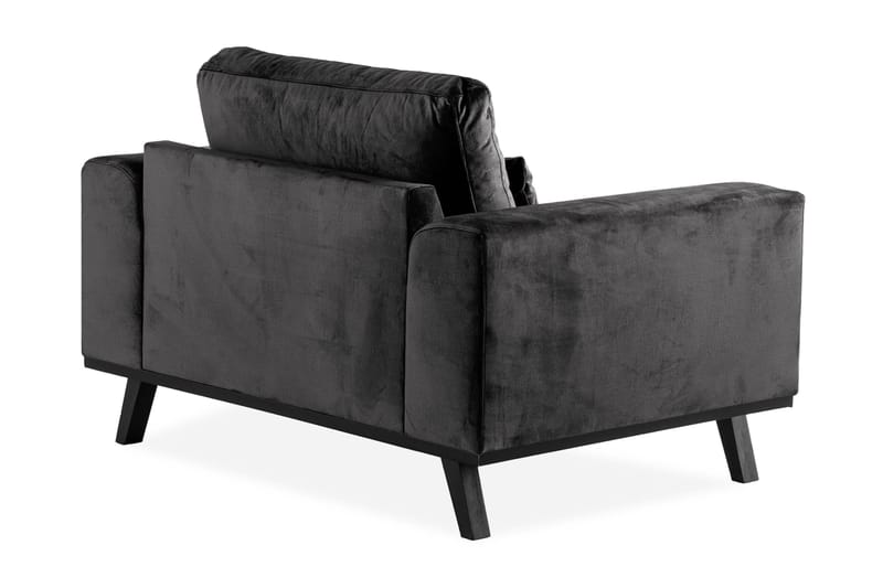 Copenhagen Sammetsfåtölj - Grå - Möbler - Vardagsrum - Fåtöljer - Sammetsfåtölj