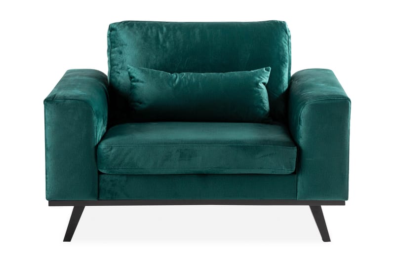 Copenhagen Sammetsfåtölj - Grön - Möbler - Vardagsrum - Fåtöljer - Sammetsfåtölj