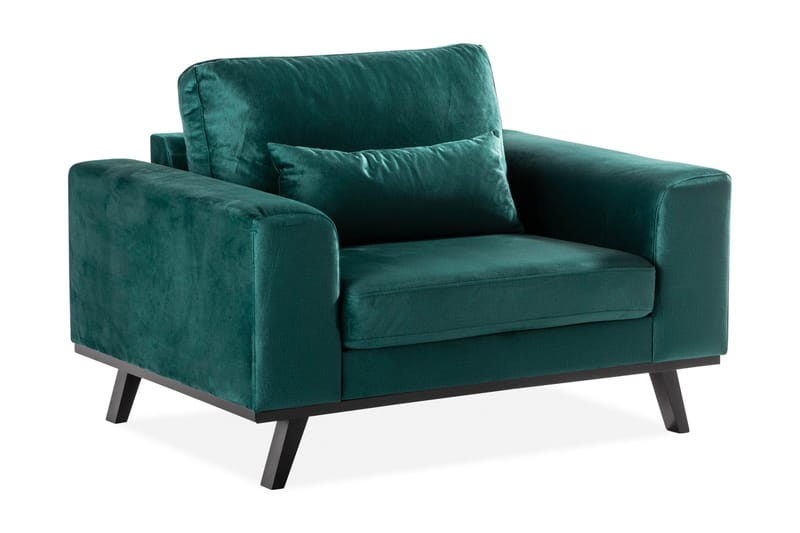 Copenhagen Sammetsfåtölj, Grön
