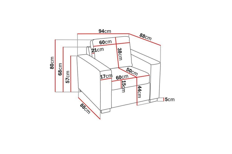 Crazy Fåtölj - Mörkgrå - Möbler - Vardagsrum - Fåtöljer