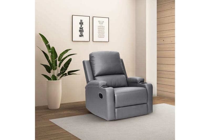 Dallas Liggfåtölj - Grå - Möbler - Vardagsrum - Fåtöljer - Liggfåtöljer