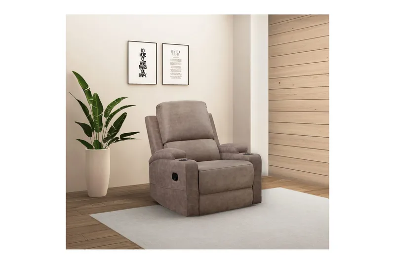 Dallas Liggfåtölj - Grå - Möbler - Vardagsrum - Fåtöljer - Liggfåtöljer