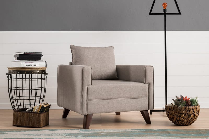 DENMARK Fåtölj  Beige - Möbler - Vardagsrum - Fåtöljer
