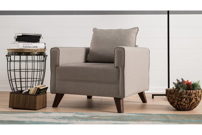 DENMARK Fåtölj  Beige - Möbler - Vardagsrum - Fåtöljer