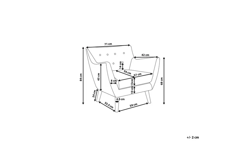 Drammen Fåtölj - Rosa - Möbler - Vardagsrum - Fåtöljer