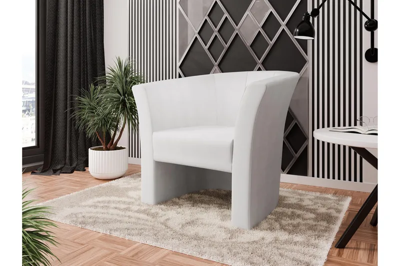 Dynir Clubfåtölj - Vit - Möbler - Vardagsrum - Fåtöljer - Clubfåtöljer