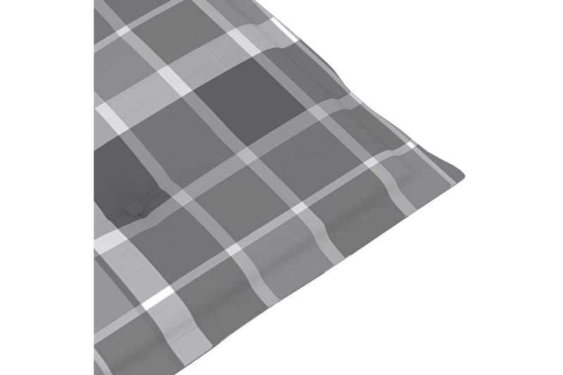 Dynor för trädgårdsstolar 6 st grått rutmönster 120x50x4 cm - Flerfärgad - Möbler - Vardagsrum - Fåtöljer - Biofåtöljer & reclinerfåtöljer