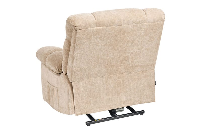 Elektrisk reclinerfåtölj Ares Beige - Beige - Möbler - Vardagsrum - Fåtöljer - Liggfåtöljer