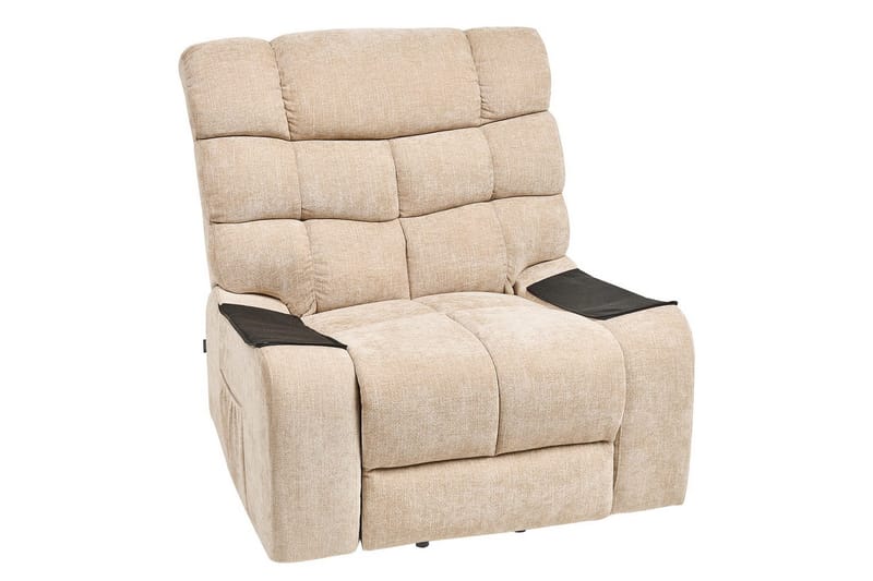 Elektrisk reclinerfåtölj Ares Beige - Beige - Möbler - Vardagsrum - Fåtöljer - Liggfåtöljer